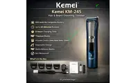 Kemei KM-245 Professional Rechargeable Hair & Beard Clipper