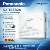 Panasonic PBX KX-TES824 (3 CO / 16 Extension) Refurbished