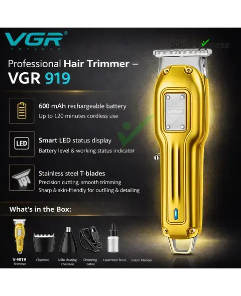 VGR V-919 Professional Rechargeable Hair Trimmer