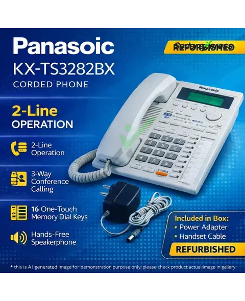 Panasonic KX‑TS3282BX Corded Landline Telephone with Caller ID in Pakistan