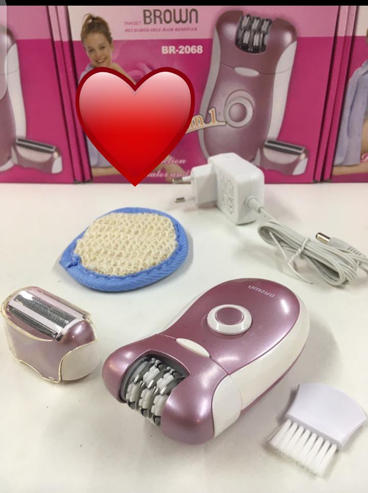 BROWNS BS-2068 LADIES HAIR REMOVING MACHINE SHAVER 2 BROWNS BS-2068 LADIES HAIR REMOVING MACHINE SHAVER
