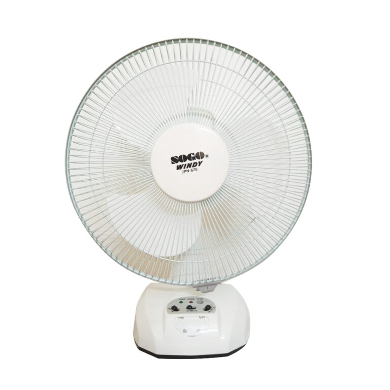 Sogo JPN-670 Rechargeable Fan | Powerful Motor