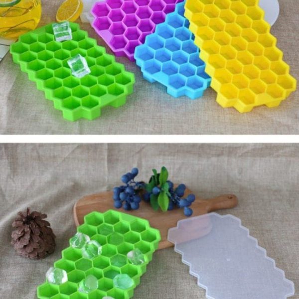 honey comb ice cube tray multi color