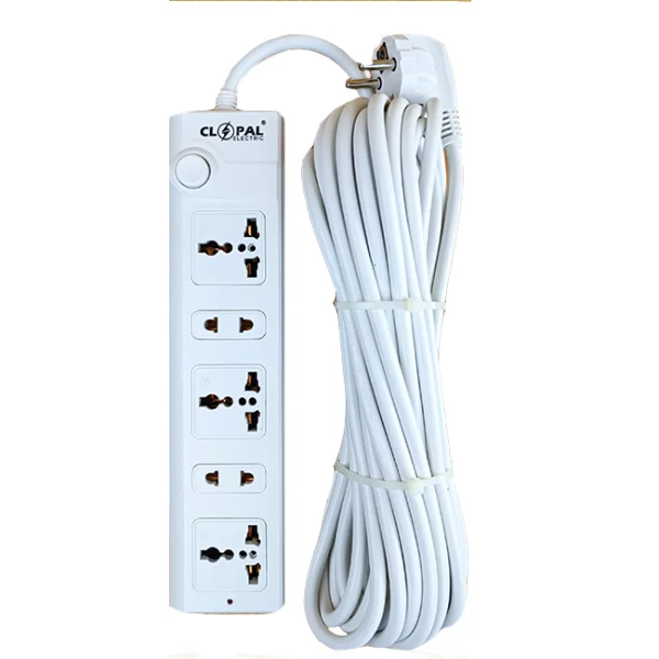 Home Full Width 17 Clopal 5 Ways Extension Socket With 5 mtrs Cord – 2500 watts