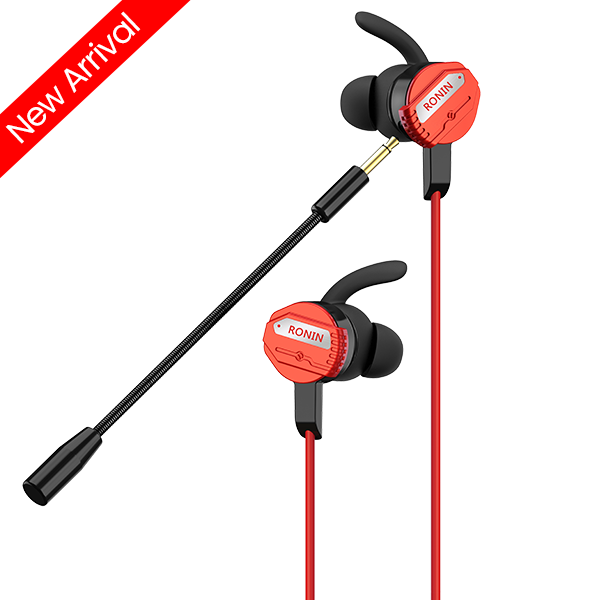 Home Full Width 19 Ronin R-007 Gamerz Earphones with detachable microphone